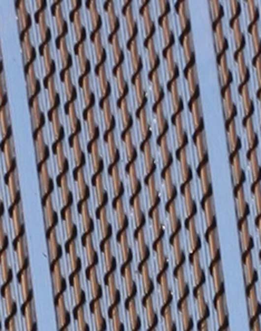 Closeup of the Nordost Valhalla cables in sunlight