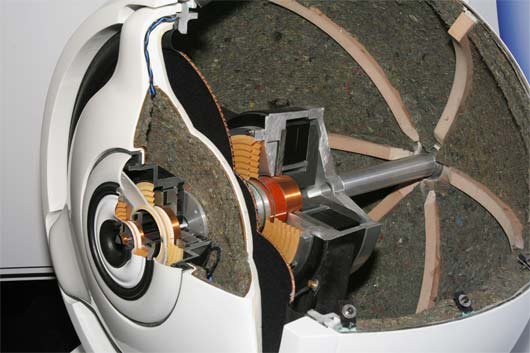 Cabasse loudspeaker cut-away