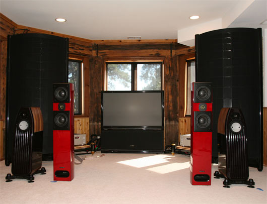 Acoustic Zen Adagio, Kharma Mini Exquisites and SoundLab Ultimate One loudspeakers