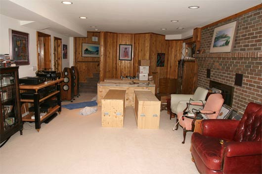 Listening room number two's North side mess