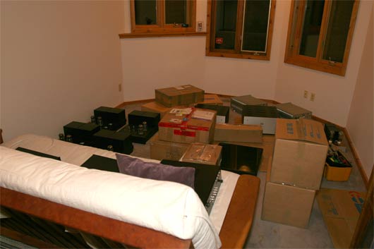 Listening room number three's mess