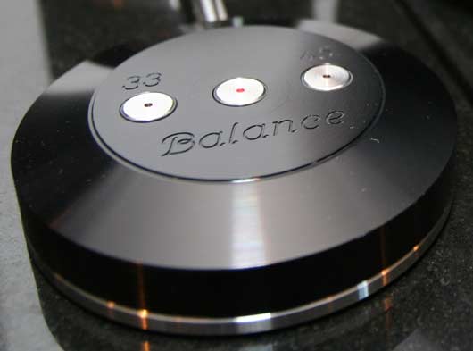 The Brinkmann Balance turntable control buttons