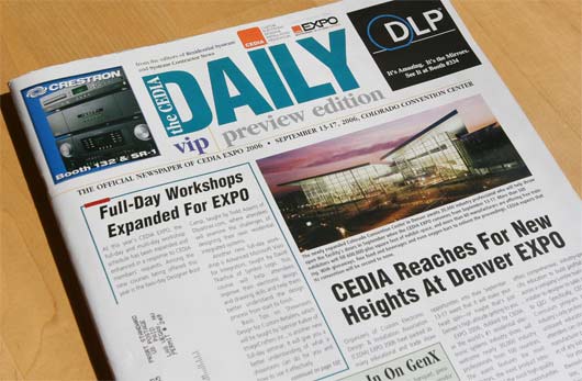 The CEDIA EXPO  Daily Newspaper