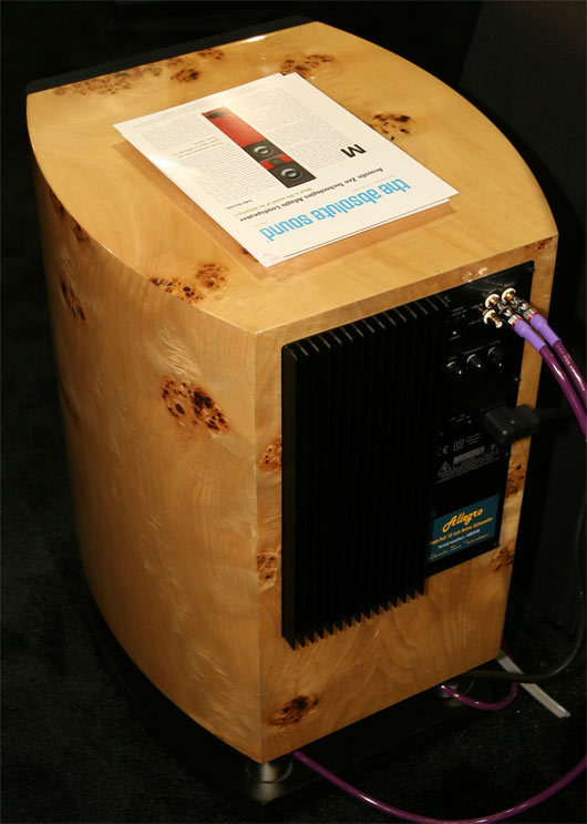 Acoustic Zen Allegro subwoofer in a lighter finish