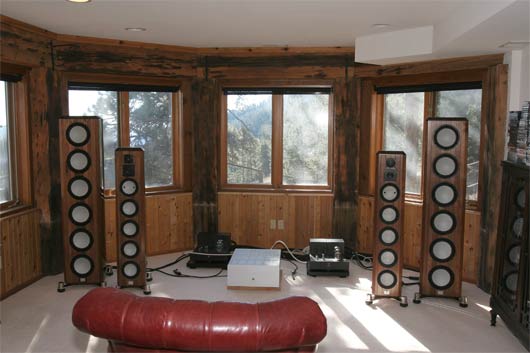 South side of listening room two - the Marten Coltrane Supreme loudspeakers and Lamm ML2.1 amps