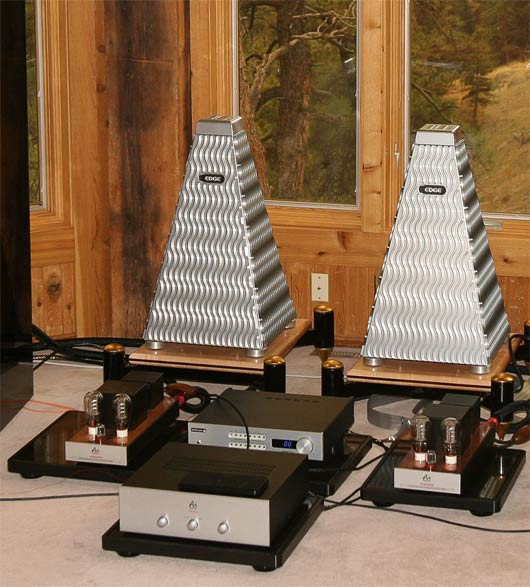 The equipment center stage.