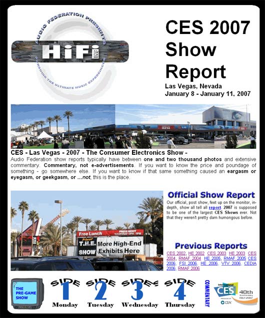 CES 2007 Show Report home page